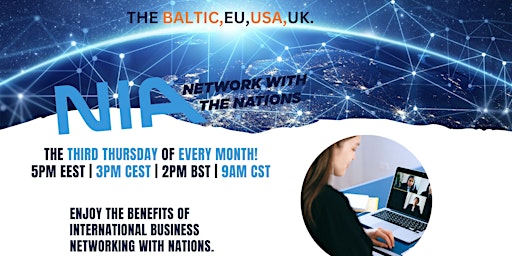 Image principale de Virtual Busines Networking Event-NIA Network with Nations