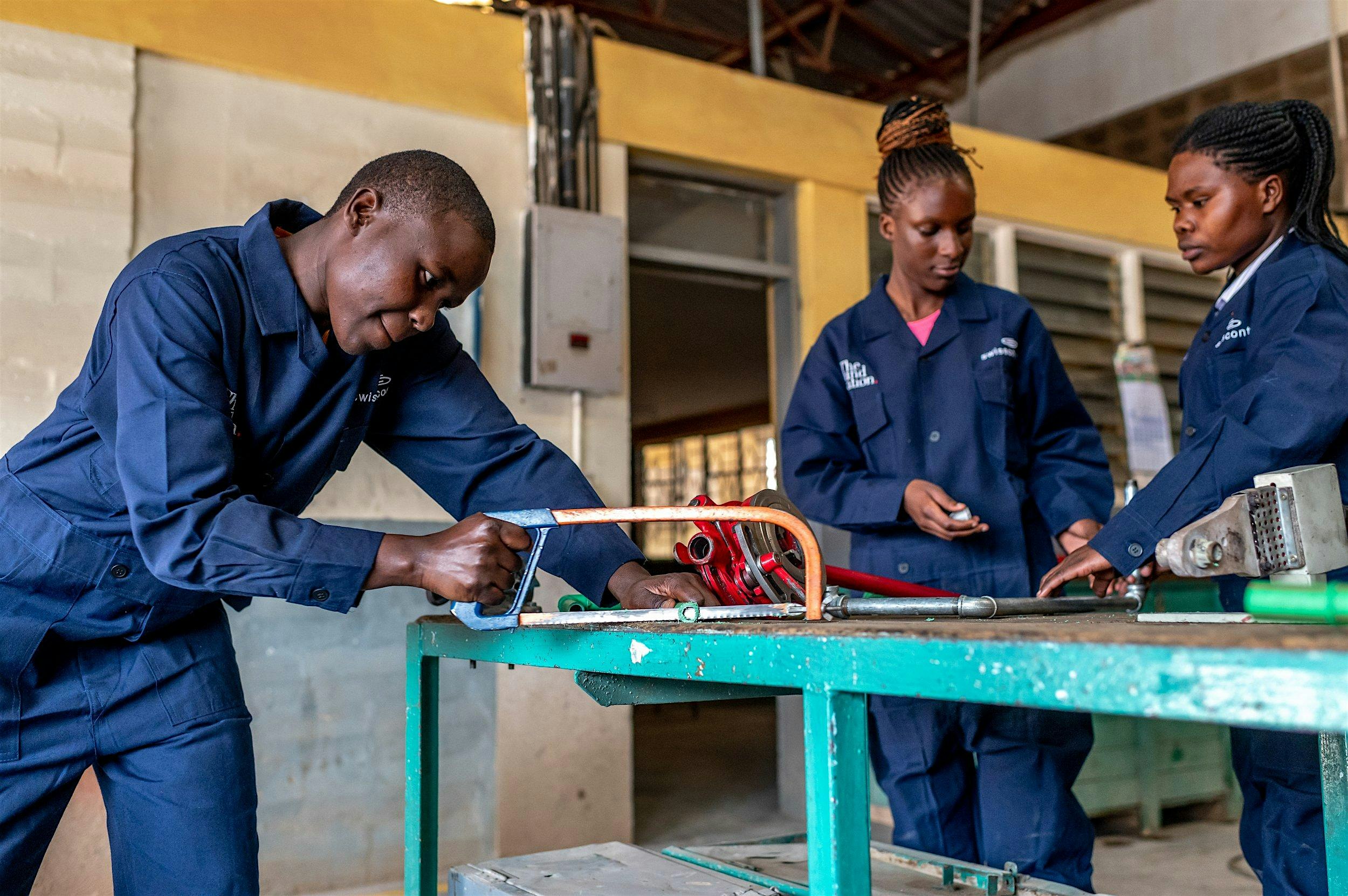 Raise funds to open vocational training classes for unemployed youth