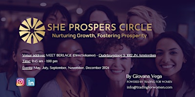 Primaire afbeelding van She Prospers Circle: Networking and Workshop Event for Women
