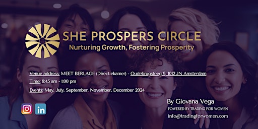 Image principale de She Prospers Circle: Networking and Workshop Event for Women
