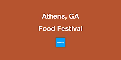 Food Festival - Athens