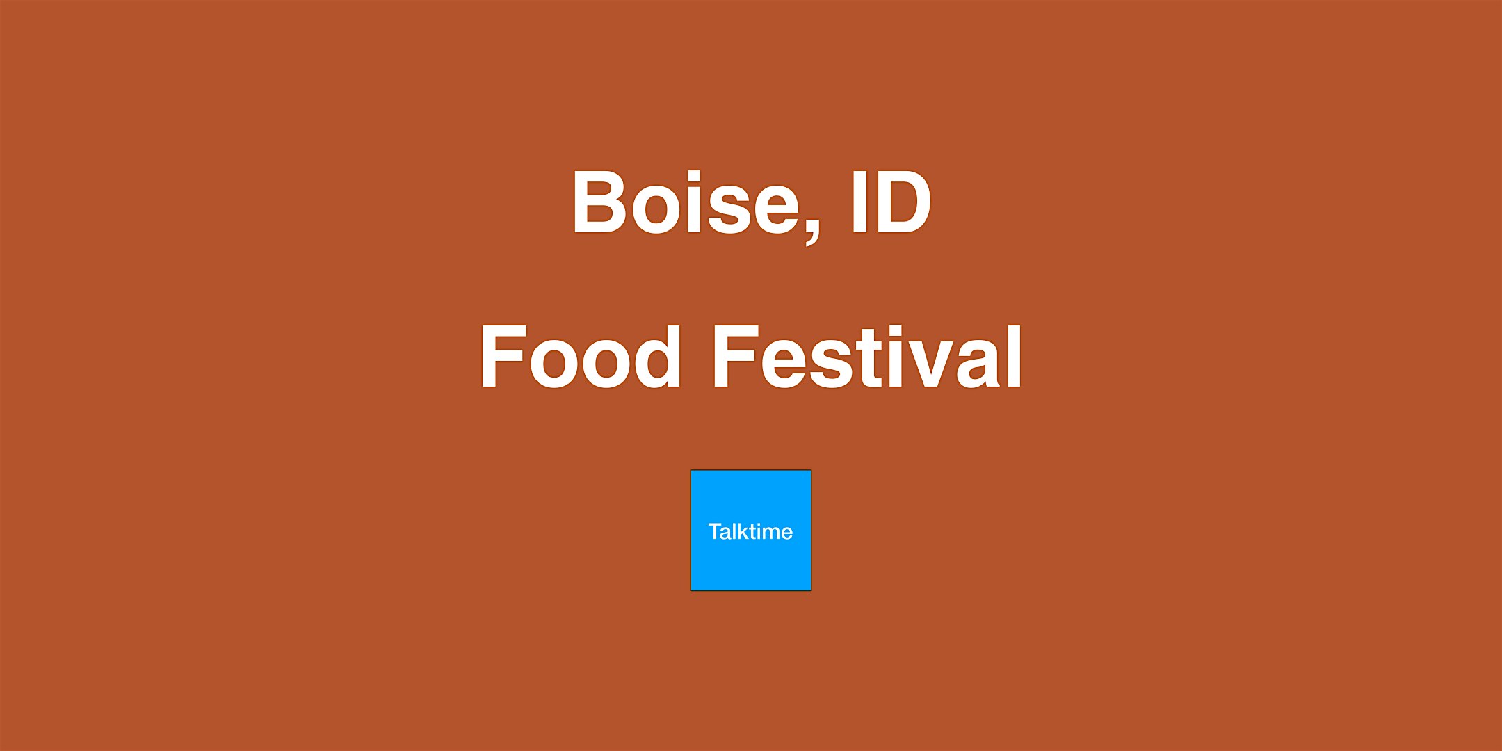 Food Festival - Boise