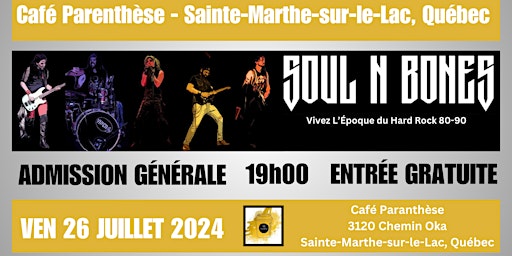Imagem principal do evento Soul n’ Bones à Sainte-Marthe-sur-le-Lac