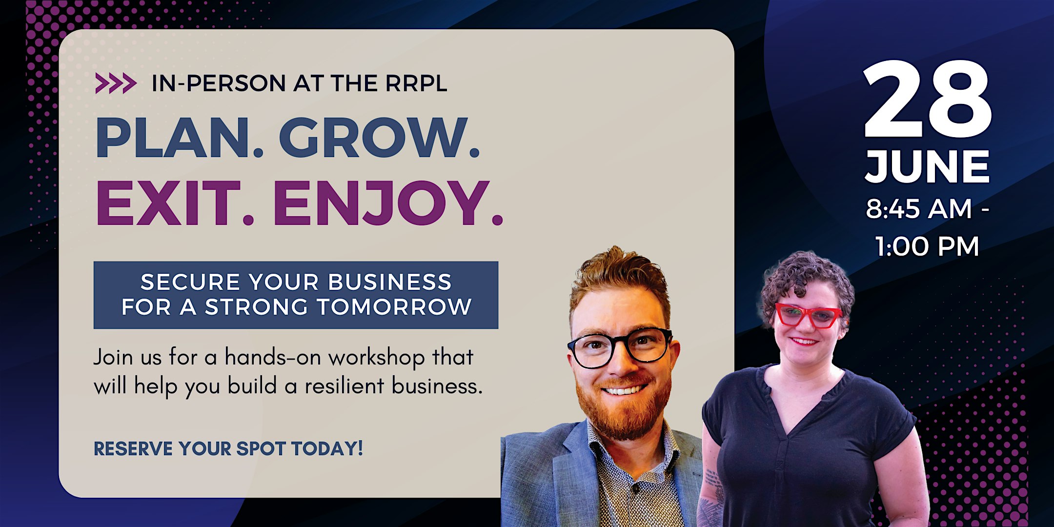 Plan. Grow. Exit. Enjoy. Secure Your Business for a Strong Tomorrow.