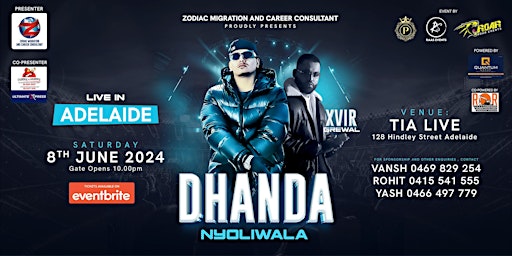 Dhanda Nyoliwala ft. XVIR Grewal Live in Adelaide primary image