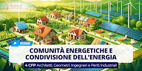 COMUNITÀ ENERGETICHE E CONDIVISIONE DELL’ENERGIA