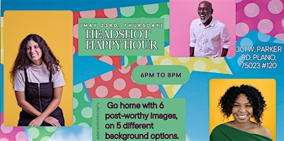 Primaire afbeelding van The Headshot Happy Hour | Q2 2024