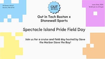 Immagine principale di Out in Tech Boston x Stonewall Sports| Spectacle Island Pride Field Day 