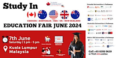 Education Fair-June 2024: Malaysia | Study, Work & Settle primary image