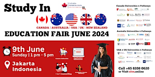 Education Fair-June 2024: Indonesia| Study, Work & Settle primary image
