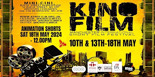 Imagem principal do evento Kinofilm 19th Edition: ANIMATION SHORTS  (Cert 15) See  2 - 4 - 1 deal