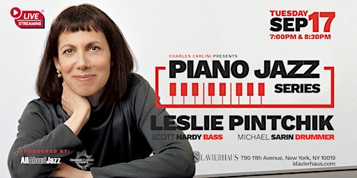 Hauptbild für Piano Jazz Series: Leslie Pintchik