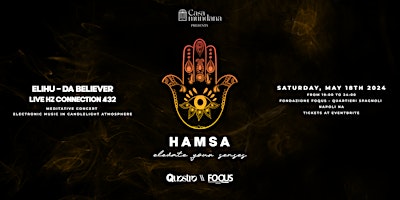 Hauptbild für HAMSA Experience sui Quartieri Spagnoli | Meditative LIVE & DJ SET