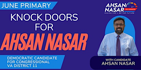 Nasar Campaign Canvassing Event - Centreville