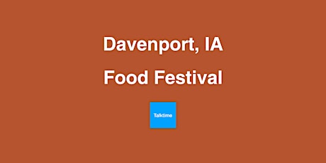 Food Festival - Davenport