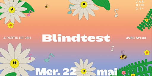 Blind test DJ set au Jardin21 primary image