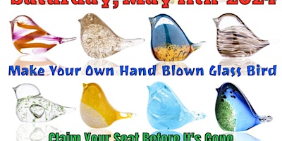 Imagem principal do evento Make Your Own Hand Blown Glass Bird