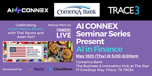 Imagen principal de AI CONNEX x Comerica Bank x Trace3 Present AI in Finance!