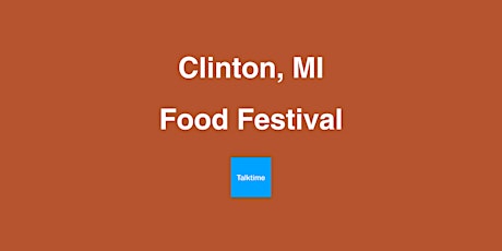 Food Festival - Clinton