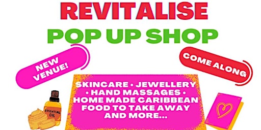 Imagem principal do evento Revitalise Pop Up Shop