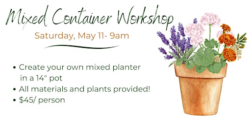Container Planting Class at Mitchell's Nursery! primary image