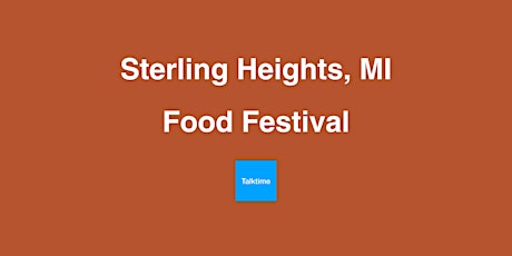 Food Festival - Sterling Heights