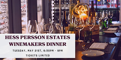 Image principale de Hess Persson Estates: Chief Winemaker's Dinner with Dave Guffy