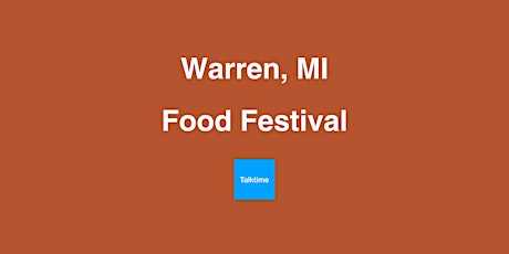 Food Festival - Warren