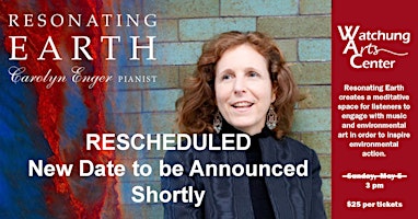 Hauptbild für Resonating Earth with pianist Carolyn Enger CANCELLED - will be reschduled.
