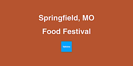 Food Festival - Springfield