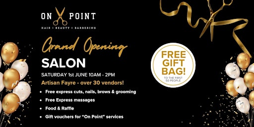 Image principale de Hair, Beauty, and Barbering Salon Grand Opening - On Point Salon