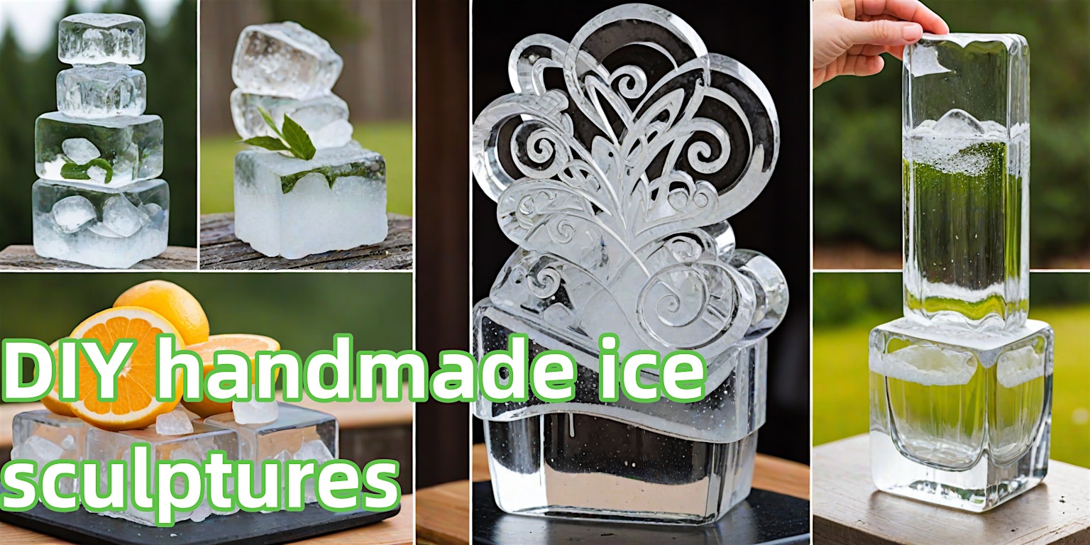 DIY handmade ice sculptures