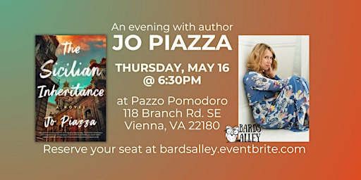 LOCATION CHANGED: Author Jo Piazza | THE SICILIAN INHERITANCE primary image