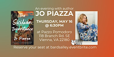 An Evening with Author Jo Piazza | THE SICILIAN INHERITANCE primary image