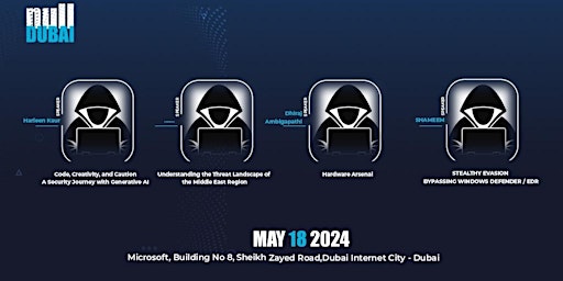 Immagine principale di A free cyber security meetup by nullDubai on 18th May 2024 