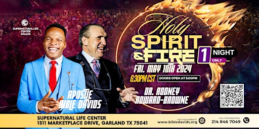 Holy Spirit & Fire Conferenc Dr Rodney Howard-Browne & Apostle Bible Davids primary image