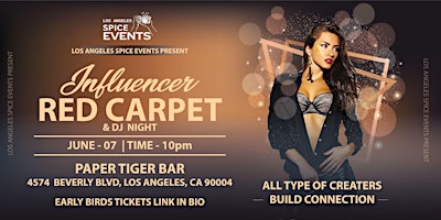Influencer  Red Carpet Event and DJ Night primary image