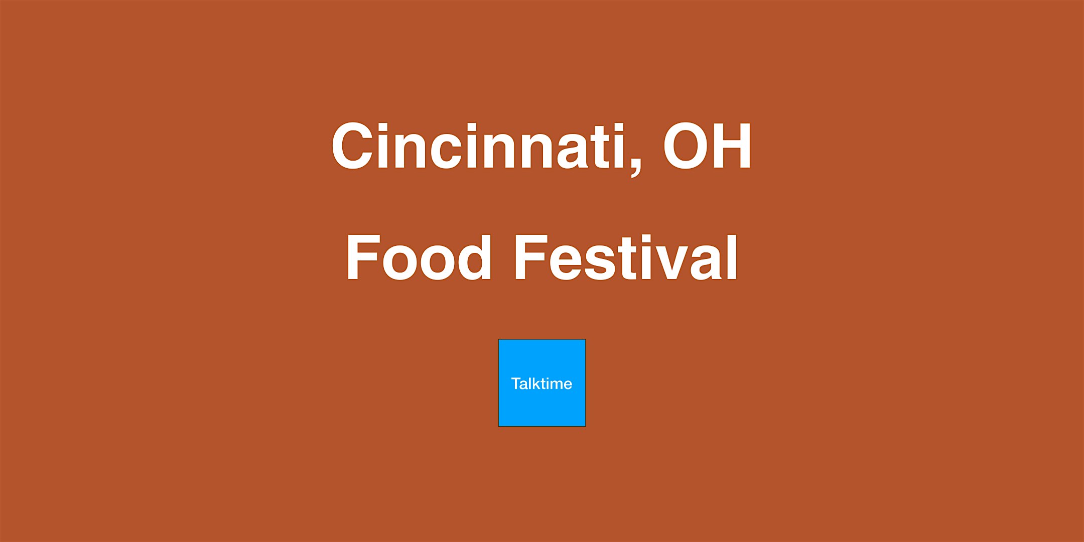 Food Festival - Cincinnati