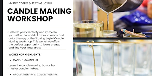 Imagem principal de Sip and Pour Candle Making Workshop-Enrich Your Lives with Scent & Color