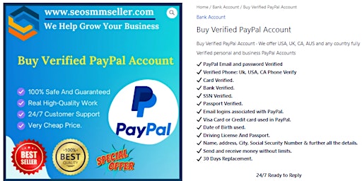Imagen principal de Top Site To Buy Verified PayPal Account in This Year
