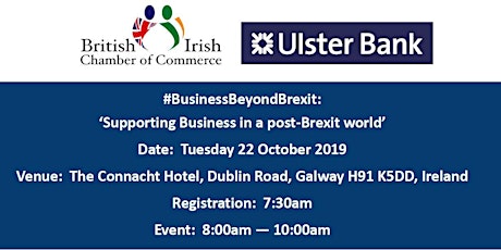 Galway -#BusinessBeyondBrexit: ‘Supporting Business in a post-Brexit World’ primary image