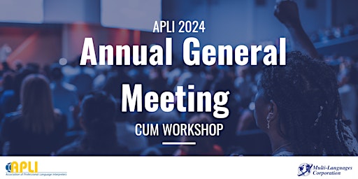 Imagen principal de APLI 2024 Annual General Meeting cum Workshop