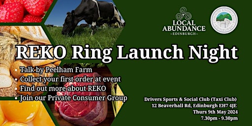 Imagem principal do evento REKO RING LAUNCH! We Are What Our Food Eats! Peelham Farm Presents.