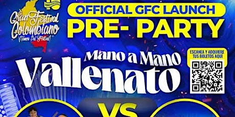 Colombia Live Saturday: Official GFC Launch Pre-Party