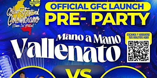 Imagem principal do evento Colombia Live Saturday: Official GFC Launch Pre-Party
