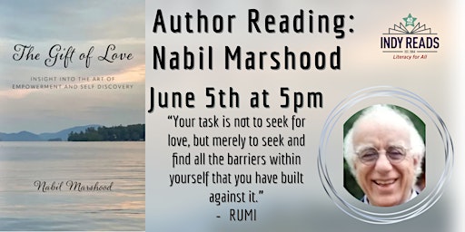 Imagem principal do evento Author Reading: Nabil Marshood