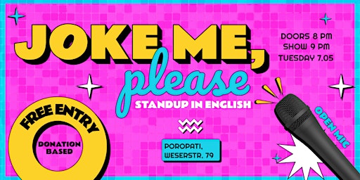 Imagen principal de Joke Me, Please: English Standup Comedy in deep Neukolln