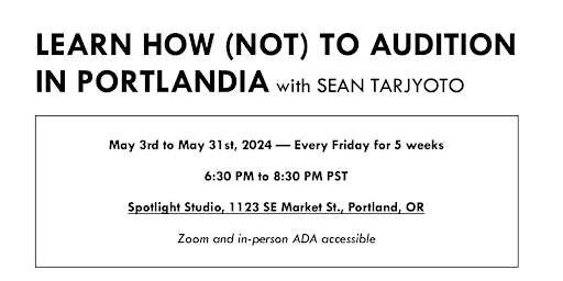 Hauptbild für Learn How (Not) to Audition in Portland Community Panel