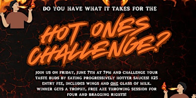 Primaire afbeelding van HOT ONES Challenge at Axes and Os!