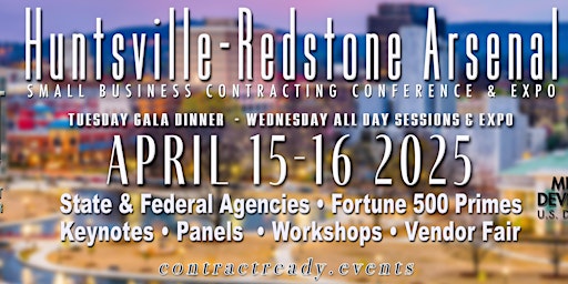 Primaire afbeelding van Huntsville-Redstone Arsenal Small Business Contracting Conference & Expo